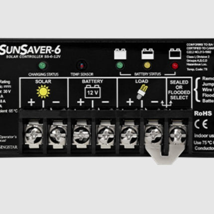 Morningstar SS-6-12V G3 SunSaver PWM Solar Regulator, 6A, 12V