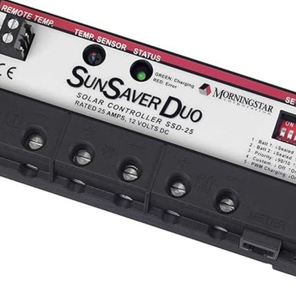 Morningstar SSD-25 SunSaver Duo PWM Solar Regulator, 25A, 12V