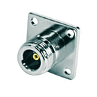 Pulse N-09 N-Female Connector, Solder Pot Square Flange