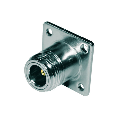 Pulse N-213 N-Female Connector, Crimp, Square Flange Mount - RG213 Cable