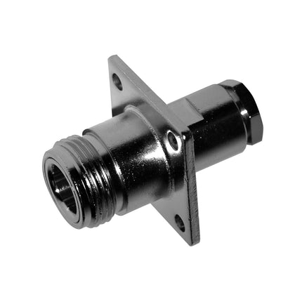 Pulse N-237 N-Female Connector, Solder/Crimp, Square Flange Mount - RG58, RG142 and RG223 Cable