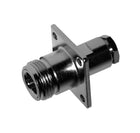 Pulse N-237 N-Female Connector, Solder/Crimp, Square Flange Mount - RG58, RG142 and RG223 Cable
