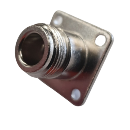 Pulse N-239 N-Female Connector, Crimp, Square Panel - RG142, RG223, RG400 and RG55 Cables