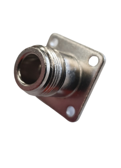Pulse N-239 N-Female Connector, Crimp, Square Panel - RG142, RG223, RG400 and RG55 Cables