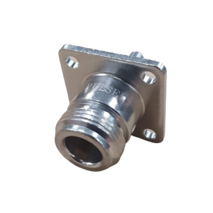 Pulse N-251 N-Female Connector, Flange/Panel Mount, Crimp - RG174, RG188 and RG316 Cables
