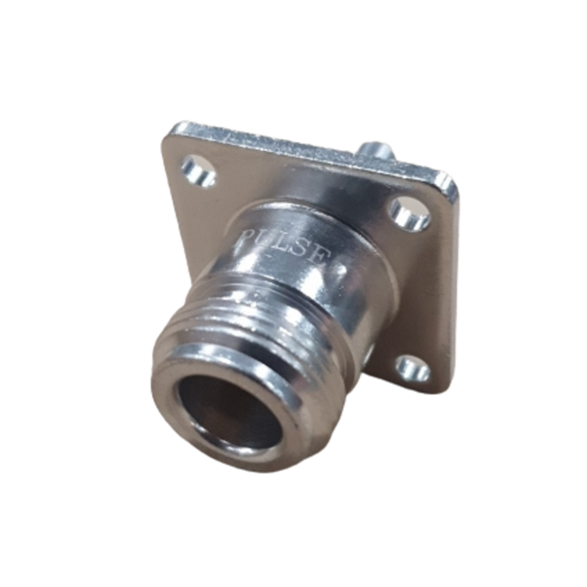Pulse N-251 N-Female Connector, Flange/Panel Mount, Crimp - RG174, RG188 and RG316 Cables