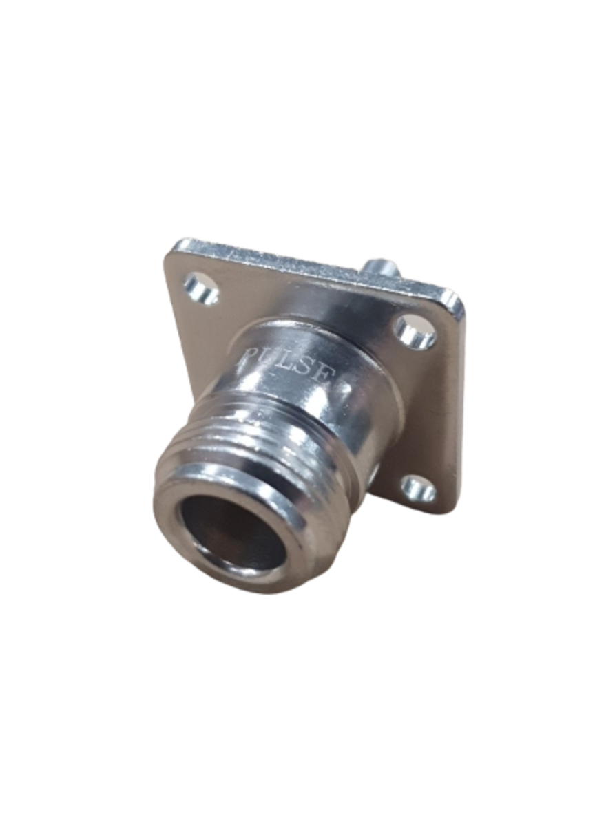 Pulse N-251 N-Female Connector, Flange/Panel Mount, Crimp - RG174, RG188 and RG316 Cables