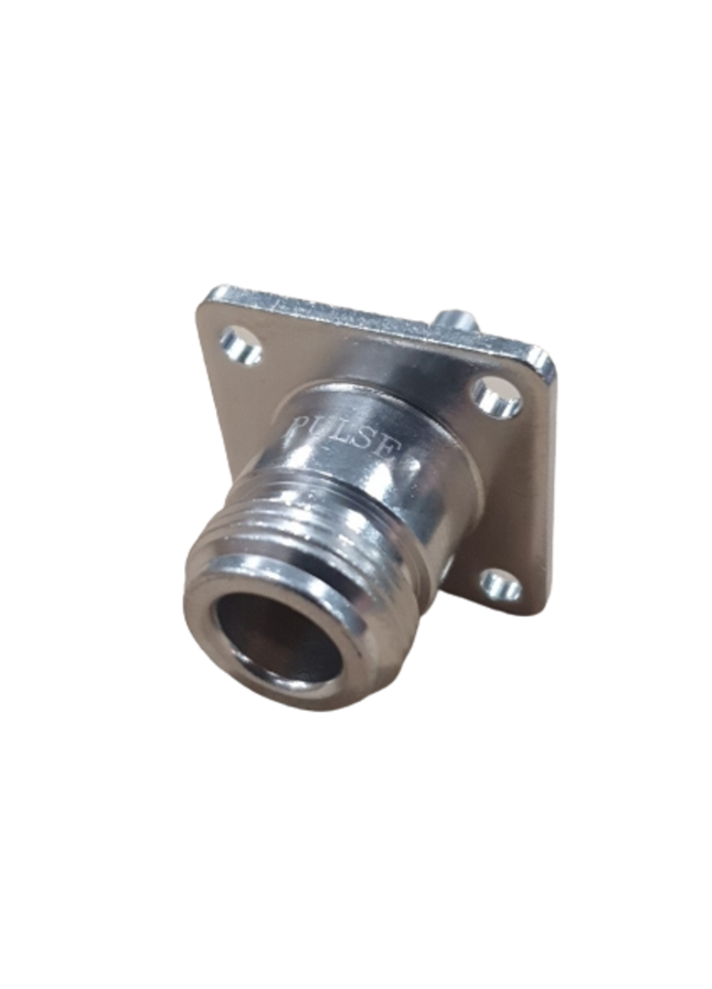 Pulse N-251 N-Female Connector, Flange/Panel Mount, Crimp - RG174, RG188 and RG316 Cables