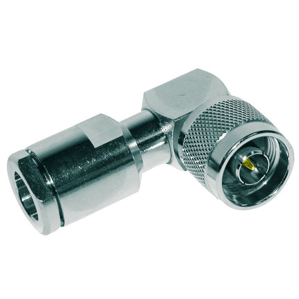 Pulse N-258 Rigt Angle N-Male Connector, Solder/Clamp - RG213 and RG214 Cables