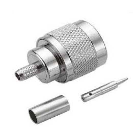 Pulse N-89 N-Male Connector, Crimp, Silver - RG141, RG303 and RG58 Cables