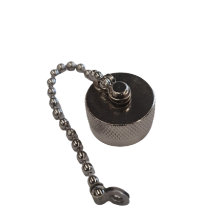Pulse NCAP Type-N Female Protective Cap with Chain is designed to protect N female connectors from dust, moisture, and contaminants. Featuring a durable metal construction and a secure chain attachment, this cap prevents loss and damage.