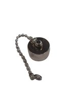 Pulse NCAP Type-N Female Protective Cap with Chain is designed to protect N female connectors from dust, moisture, and contaminants. Featuring a durable metal construction and a secure chain attachment, this cap prevents loss and damage.