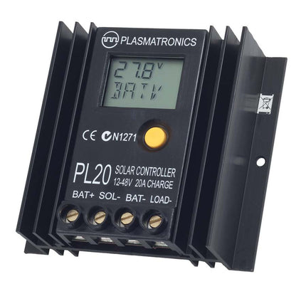 Plasmatronics PL20 PWM Solar Regulator, 20A, 12-48V, LCD