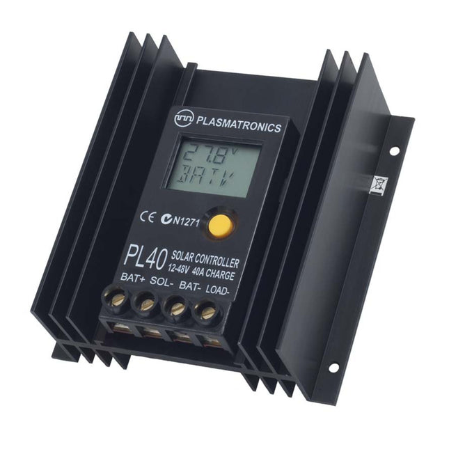 Plasmatronics PL40 PWM Solar Regulator, 40A, 12-48V, LCD