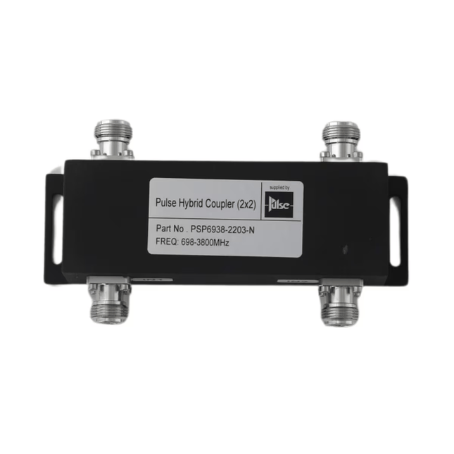 Pulse PSP6938-2203-N Wideband 4-Port Hybrid Combiner, 698-3800 MHz, N-Female