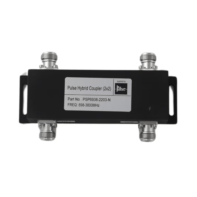 Pulse PSP6938-2203-N Wideband 4-Port Hybrid Combiner, 698-3800 MHz, N-Female