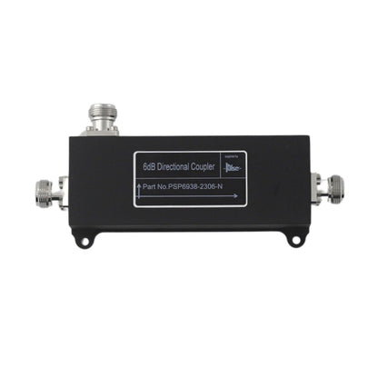 Pulse PSP6938-2306-N Wideband 3-Port Directional Coupler, 6dB, 698-3800 MHz, N-Female