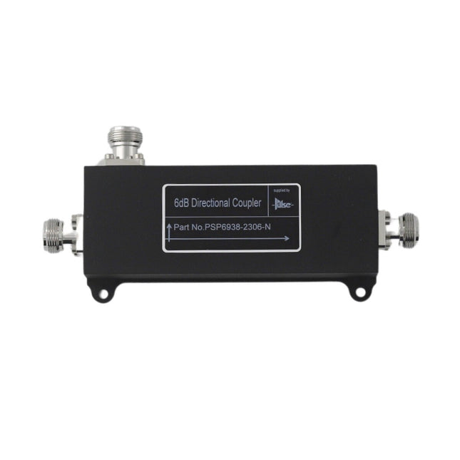 Pulse PSP6938-2306-N Wideband 3-Port Directional Coupler, 6dB, 698-3800 MHz, N-Female