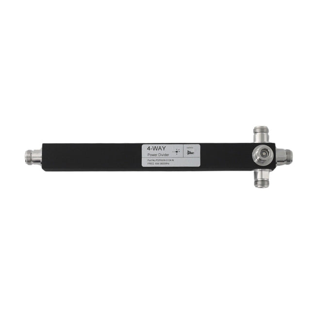 Pulse PSP6938-5104-N 4-Way Reactive Power Divider is designed for splitting RF input signals evenly into four ports and covering 698â€“3800 MHz range.