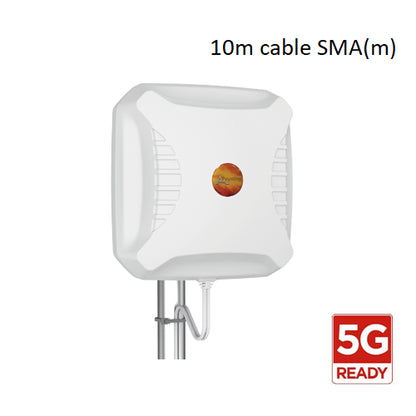 Poynting XPOL-2-5G Cellular Antenna; 4G 5G; 2Ã—2 MIMO ; 698-3800 MHz; 11 dBi; N(F) Port; 10m SMA (M) cable