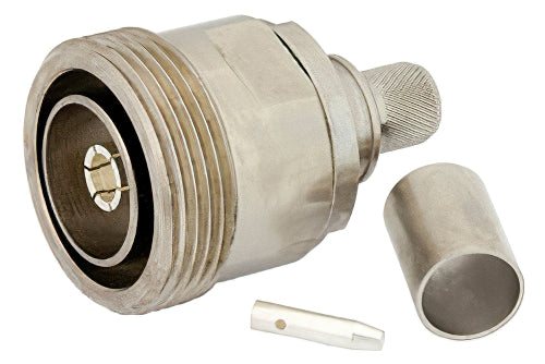 Pulse 716-20 7-16 DIN-Female Connector, Crimp - White Bronze - RG213 Cable