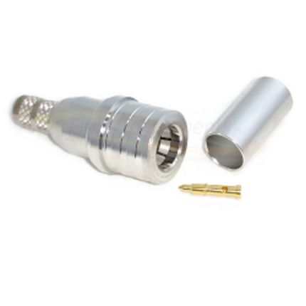 Pulse QMA-07 QMA-Male Connector, Solder/Crimp - RG58 Cable