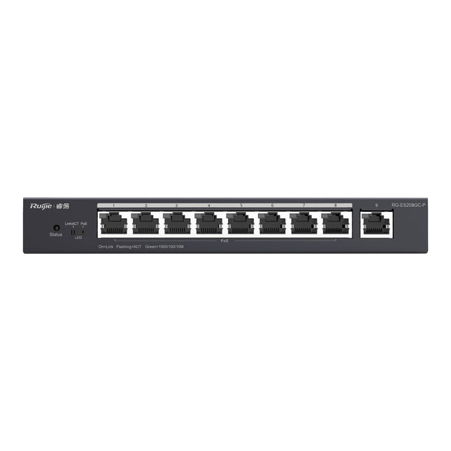Ruijie RG-ES209GC-P 9-Port Managed PoE+ Switch - 802.3af/at