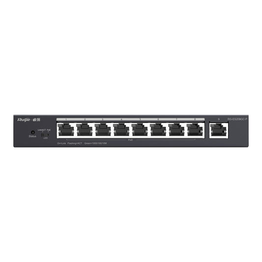 Ruijie RG-ES209GC-P 9-Port Managed PoE+ Switch - 802.3af/at