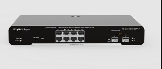 Ruijie Reyee RG-NBS3100-8GT2SFP-P 10-Port Gigabit Layer 2 Cloud Managed PoE Switch