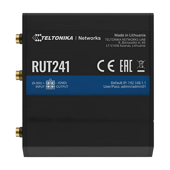 Teltonika RUT241 4G Industrial Router - Wi-Fi, Ethernet, WAN, DI/DO