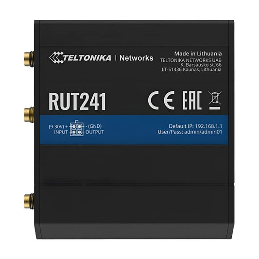 Teltonika RUT241 4G Industrial Router - Wi-Fi, Ethernet, WAN, DI/DO