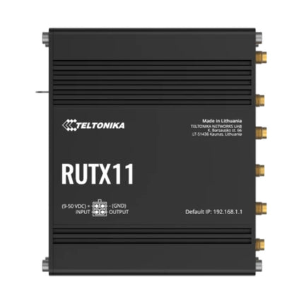Teltonika RUTX11 4G CAT-6 Industrial Router, Dual Sim, Dual Band, Wi-Fi, DI/DO