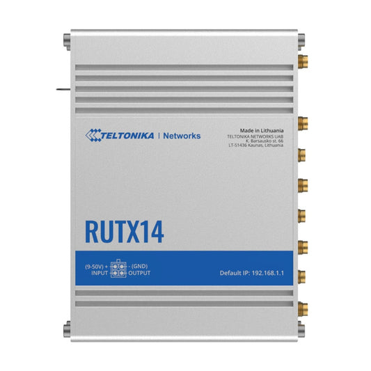 Teltonika RUTX14 4G Industrial Router - Dual Sim, Wi-Fi, Ethernet, WAN, DI/DO