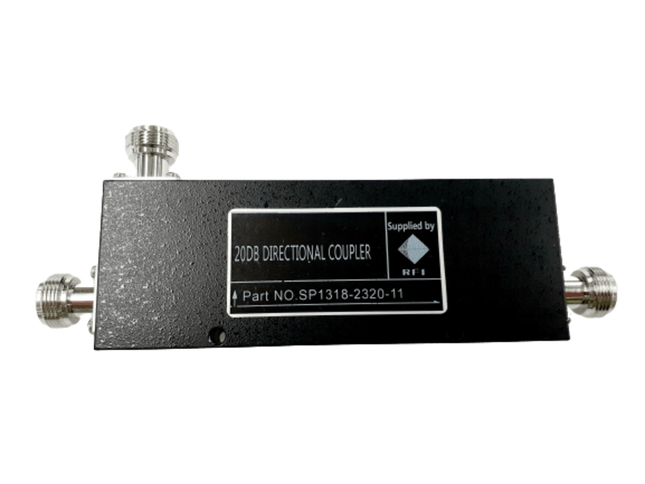 RFI SP1318-2306-11 Directional Coupler, 3 Port, 6 dB, 130-180 MHz, 100W, N-Female