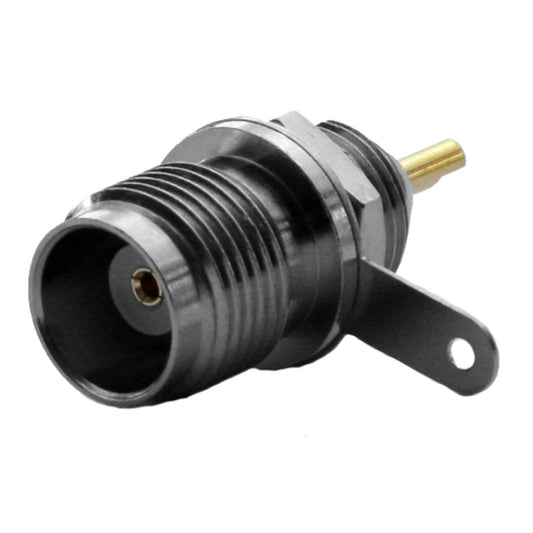 Pulse TNC-33 TNC-Female Connector, Bulkhead - Solder Pot