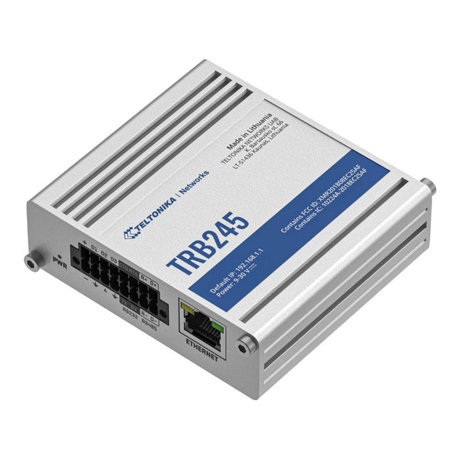 Teltonika TRB245 4G Industrial Gateway - Dual Sim, Ethernet, RS232/RS485, DI/DO, GPS
