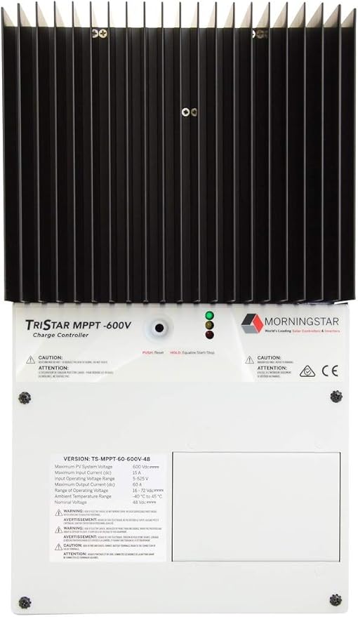 Morningstar TS-MPPT-60-600V-48 TriStar MPPT Solar Regulator, 60A, 12-48V/600V