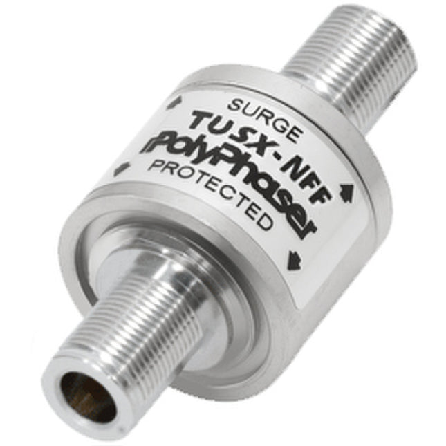 PolyPhaser TUSX-NFF Surge Protector, 300 MHz - 1.2 GHz, N F/F, 2.5 kW