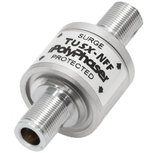 PolyPhaser TUSX-NFF Surge Protector, 300 MHz - 1.2 GHz, N F/F, 2.5 kW