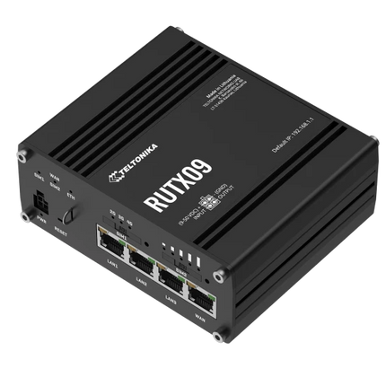 Teltonika RUTX09 4G Industrial Router - Dual SIM, Wi-Fi, Ethernet, WAN, DI/DO