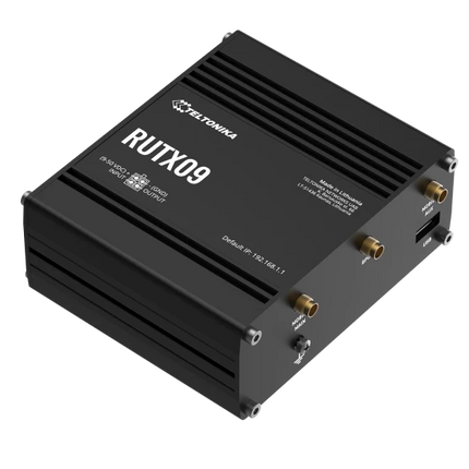 Teltonika RUTX09 4G Industrial Router - Dual SIM, Wi-Fi, Ethernet, WAN, DI/DO