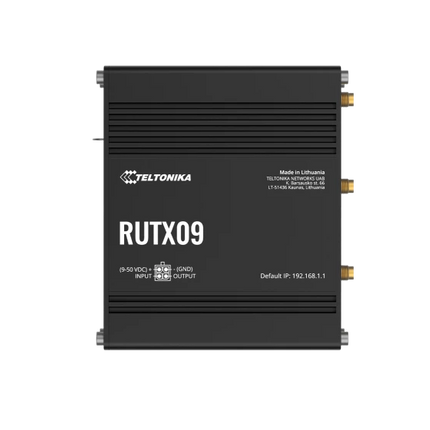 Teltonika RUTX09 4G Industrial Router - Dual SIM, Wi-Fi, Ethernet, WAN, DI/DO