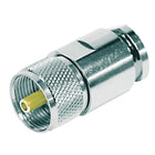 Pulse UHF-04 UHF-Male Connector, Clamp - RG213 and RG214 Cables