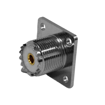 Pulse UHF-60 UHF-Female Connector, Solder - Flange Mount 4 Hole