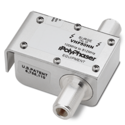 PolyPhaser VHF50HN Coaxial Surge Protector, 100-512 MHz, N F-F