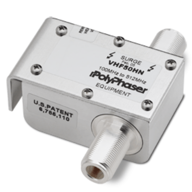 PolyPhaser VHF50HN Coaxial Surge Protector, 100-512 MHz, N F-F