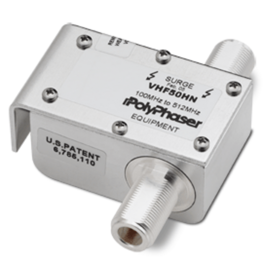 PolyPhaser VHF50HN Coaxial Surge Protector, 100-512 MHz, N F-F