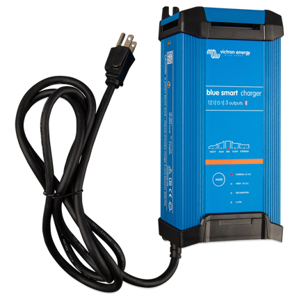 Victron BlueSmart IP22 Charger, 12V, 15A, 3 Outlet - BPC121544012