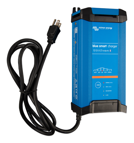 Victron BlueSmart IP22 Charger, 12V, 15A, 3 Outlet - BPC121544012
