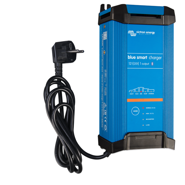 Victron BlueSmart IP22 Charger, 12V, 20A, 1 Outlet - BPC122042012